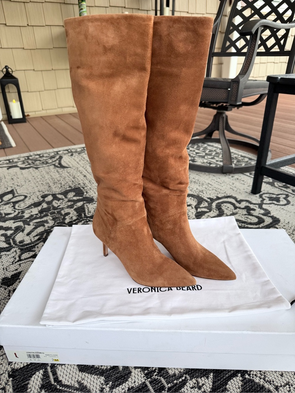 Veronica Beard Lexington Hazelwood Suede Boots 7